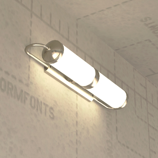 FormFonts 3D Model of Bauhaus Wall Light